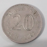 Uang Koin 20 Sen Malaysia tahun 1982