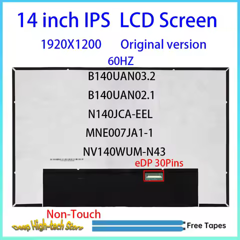 14 Inch Laptop LCD Screen B140UAN03.2 B140UAN02.1 For Lenovo ThinkPad Gen 3 Gen 4 T14 T14s P14s Disp