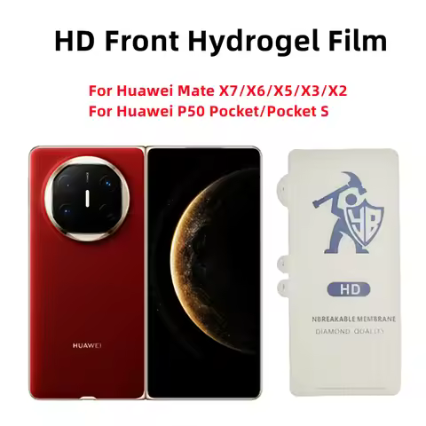 3pcs Clear Hydrogel Film For Huawei Mate X6 Screen Protector For Huawei Mate X7 X5 X3 X2 P50 Pocket 