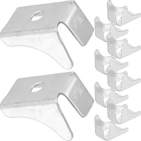 10 Pcs File Cabinet Shelf Clips Buckle Heavy Duty Steel Shelf Support Clips Functional Shelving Clip