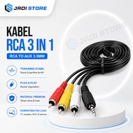 Cable RCA 3 in 1 Cable Audio Video to Jack AUX 3.5mm Cable 3.5 mm to RCA Cable AUX to RCA Cable AUX 