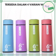 TERMOS Six Oup Glass Drinking Bottle 450ml Glass Cover Plastic 6oup Logo/Wedding Souvenir Glass Thermos Can Screen Printing