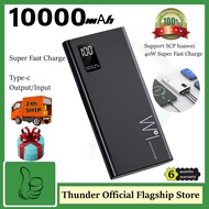 66W Mini power bank 10000mAh With 2 USB Portable charger Type c powerbank fast charging For iphone