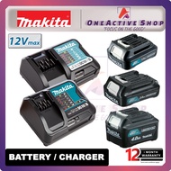 MAKITA 12V Battery & Charger 1.5AH /2.0AH /4.0AH Battery - Original with 1 Year Warranty ( MAKITA BA