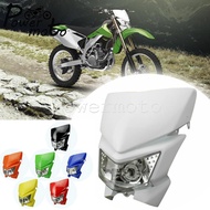 12V Motocross Headlight Fairing Front Light Enduro Dirt Bike For Kawasaki KMX KX KLX KLR KLE ZZR KDX