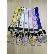 Cute Cartoon short lanyard mobile phone lanyard wristband handphone keychain lanyard