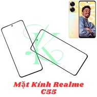 Laminated glass for Realme C55, replacement glass on realme c55 screen