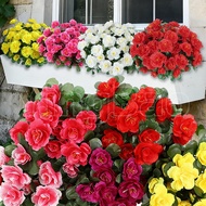 6Pcs Artificial Azalea Bushes, UV Resistant Fake Flowers, for Home Outdoor Potted Plant Flower Arran