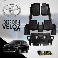 TOYOTA VELOZ 5D EXTENDED SIDE DEEP DISH MATTING 2022 TO 2023