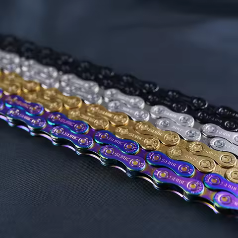 ZRACE Bike Chain 8 9 10 11 12 Speed MTB Mountain Road Bicycle,Neon-Like, Silver, Black, Gold,114/120