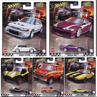 HOT WHEELS PREMIUM SET 5 PCS MAZDA 323 CUSTOM ACURA INTEGRA MEYER MANK FORD TRANSIT SUPERVAN DE TOMO