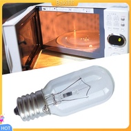 {Bakilili}  2Pcs E17 Oven Bulb High Temperature Resistance Professional Glass Microwave Stovetop Oven Lamp for Dryer
