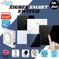 Retouch Zigbee Smart Switch Control Tuya Apps Smart Remote App Voice Control Switches 1G 2G 3G 4G 20