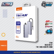 RECCI RH07 MULTI INTERFACE 7 IN 1 HUB 4 UHD PD 100W