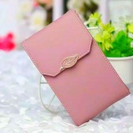 isvanna [GROSIR DOMPET] POCKET DAUN - dompet pocket tas slempang pocket hp wanita