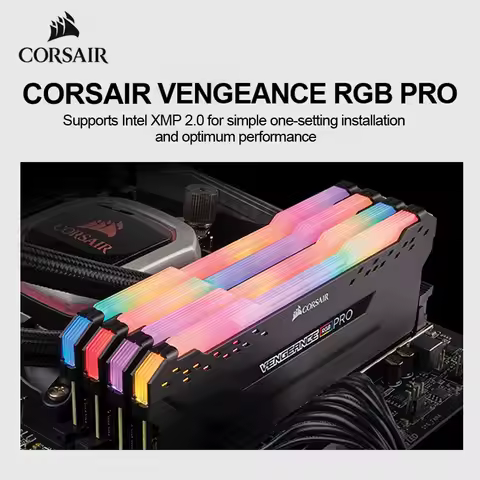 Corsair Vengeance RGB Pro 16GB (2x8GB) DDR4 4266MHz C19 Memory – Black CMW16GX4M2K4266C19
