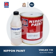 Cat dasar Galvanis Nippon paint Vinilex 120 active primer 1 ltr set