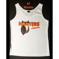 HOOTERS T-SHIRT IMPORTED USAOriginala (WHITE M Wanita)