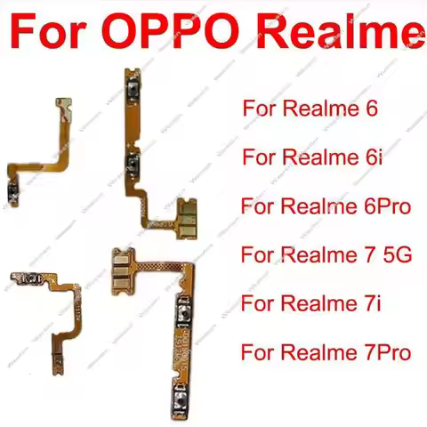 Power Volume Flex Cable For Realme 6 6i 6Pro 7 7i 7Pro 4G 5G Power Volume Side Key Button Flex Ribbo