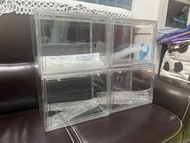 現貨2盒✅figure盲盒/透明鞋盒/ 公仔玩偶收納盒/展示架 展示櫃 收納架 壓克力膠收納盒 壓克力膠玩具收納模型收納盒 玩具收納盒