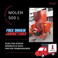 Termurah!!! MOLEN PANGADUK SEMEN 500L+ DIESEL 8PK MOLEN SEMEN BETON