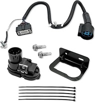 HL3Z-13A576-D Trailer Rear Bumper Tow Connector Wiring Harness Kit 7Pin Fits for Ford F-150 2015-202