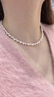 YuanPearl天然巴洛克單戴或三層疊戴珍珠項鍊keshi珍珠