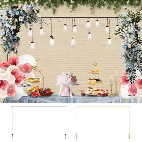 Balloon Arch Stand Adjustable Table Arch with Clamps Dining Background Rack Portable for Daily Swing