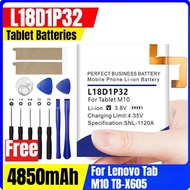 L18D1P32 4850mAh 3.85V Tablet Batteries for Lenovo Tab M10 TB-X605