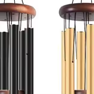 Classic 26 Inch Aluminum Pipe Wind Chimes With Wooden Hanging Tag Farmhouses Terraces Gardens Balcon