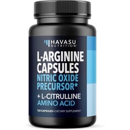 L-Arginine Capsules with L-Citrulline - Nitric Oxide Supplement - L Arginine and L Citrulline Blend 