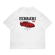 Kanzen Oversized T-shirt FERRARI F40 | EMBROIDERED MOTIFS