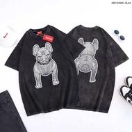 (ส่งจากไทย🇹🇭) เสื้อยืดฟอกวินเทจ Oversize | ลายน้องหมา