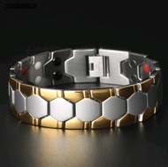 [Cutewomen2020]Twisted Healthy Magnetic Bracelet Power Therapy Women Men Magnetic Hematite Titanium 