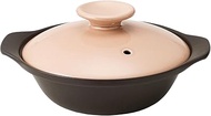 TAMAKI Thermatec T-960356 Single Person Ultra Light Shallow Pot No. 6.5 Pink Beige, 8.9 x 7.7 x Heig