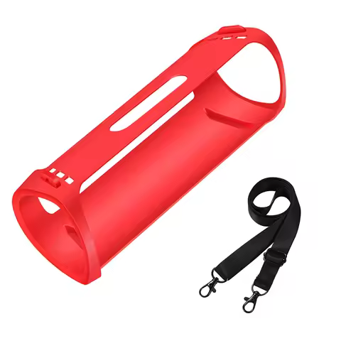 Waterproof Carrying Pouch Adjustable Strap Silicone Bluetooth-compatible Speaker Case Portable Anti 