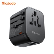 Mcdodo Universal Travel Adapter With CH/UK/US/EU/AU Worldwide Travel Charger Plug 20W PD Dual USB + USB-C Power Wall Adapter
