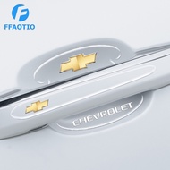 FFAOTIO Transparent Car Door Handle Protector Door Bowl Sticker Car Accessories For Chevrolet Spin Orlando Cruze Optra Aveo