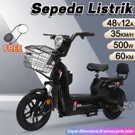 JF Sepeda Listrik Motor Sepeda Listrik Dewasa Sepeda Listrik Premium Mewah 650W