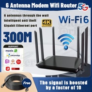 5G SIM Card Wifi Router 1200Mbps WlFl-6 Boost Internet Speed ​​Faster Unlimited 2.4GHZ 6 Antenna Wif