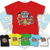 เสื้อเด็ก พร้อมส่งในไทย การ์ตูนขบวนการเจ้าตูบสี่ขา ผ้า cotton 100% paw patrol ลายกลุ่มA