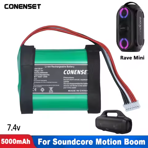 5000mAh PA23 7.4V Battery For Anker Soundcore Motion Boom Outdoor Rave Mini Bluetooth Speaker Model 