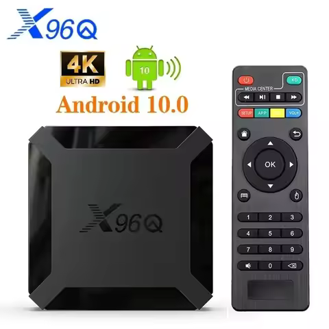 X96Q TV Box Android 10.0 4K Allwinner H313 Quad Core 2.4G Wifi Google Player Youtube Media Player X9
