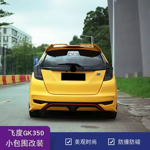 For Honda 3th gen FIT JAZZ accessories 3.5th gen GK5 2018-20 spoiler front lip side skirt diffuser Y