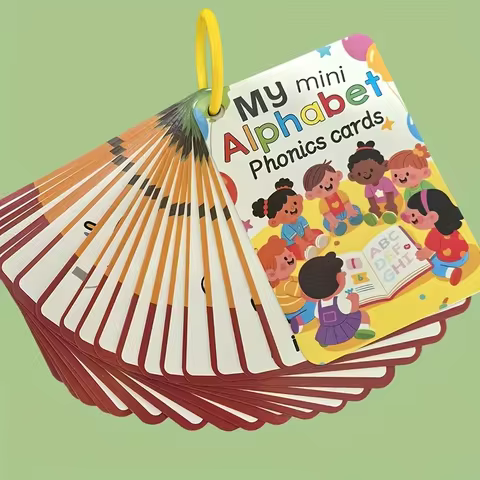 26-Letter English Pronunciation Learning Cards | Colorful Alphabet Pronunciation and Phonetic Flashc