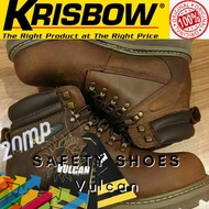 Original Sepatu Safety Sepatu Pengaman Vulcan Brown Original Krisbow