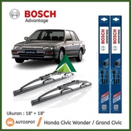 Wiper Depan Mobil Honda Civic Wonder / Grand Civic Sepasang Bosch