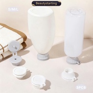BEAUTYSTARTING 3pcs Bottle Emptying Cap Adapter Set Inverted Flip Top Connector in 3 Sizes for Refil