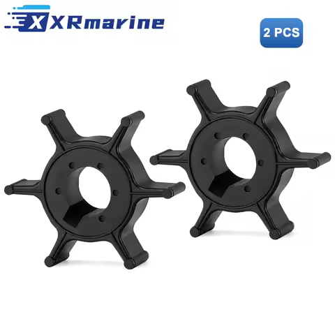 2 Pc Water Pump Impeller 6E0-44352 for Yamaha Outboard 4HP 5HP 6HP Boat Motor Engine Parts 6E0-44352