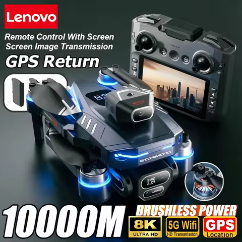 Lenovo GT8 Drone 8K Aerial HD Dual Camera GPS Brushless Optical Flow Hovering Obstacle Avoidance Scr